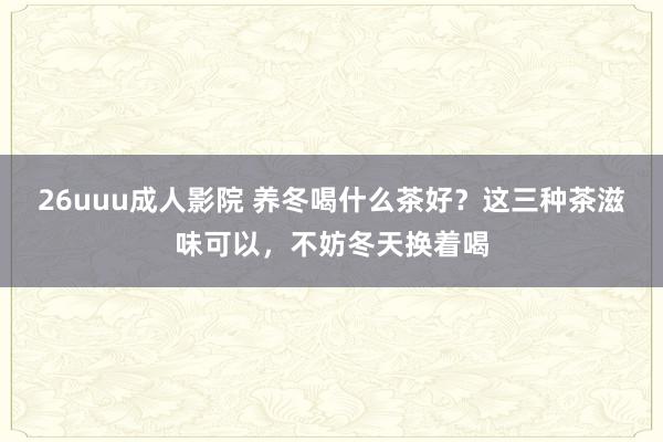 26uuu成人影院 养冬喝什么茶好？这三种茶滋味可以，不妨冬天换着喝
